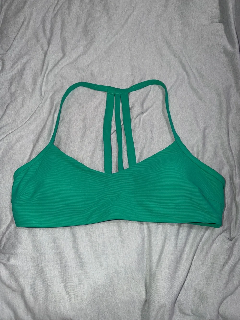 Athleta Women's Green Strappy Back Bikini Top